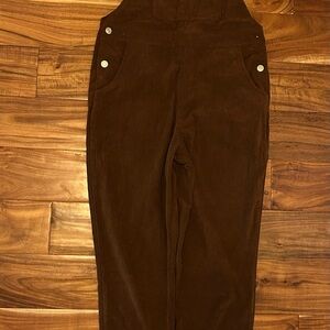Brown Corduroy Overalls